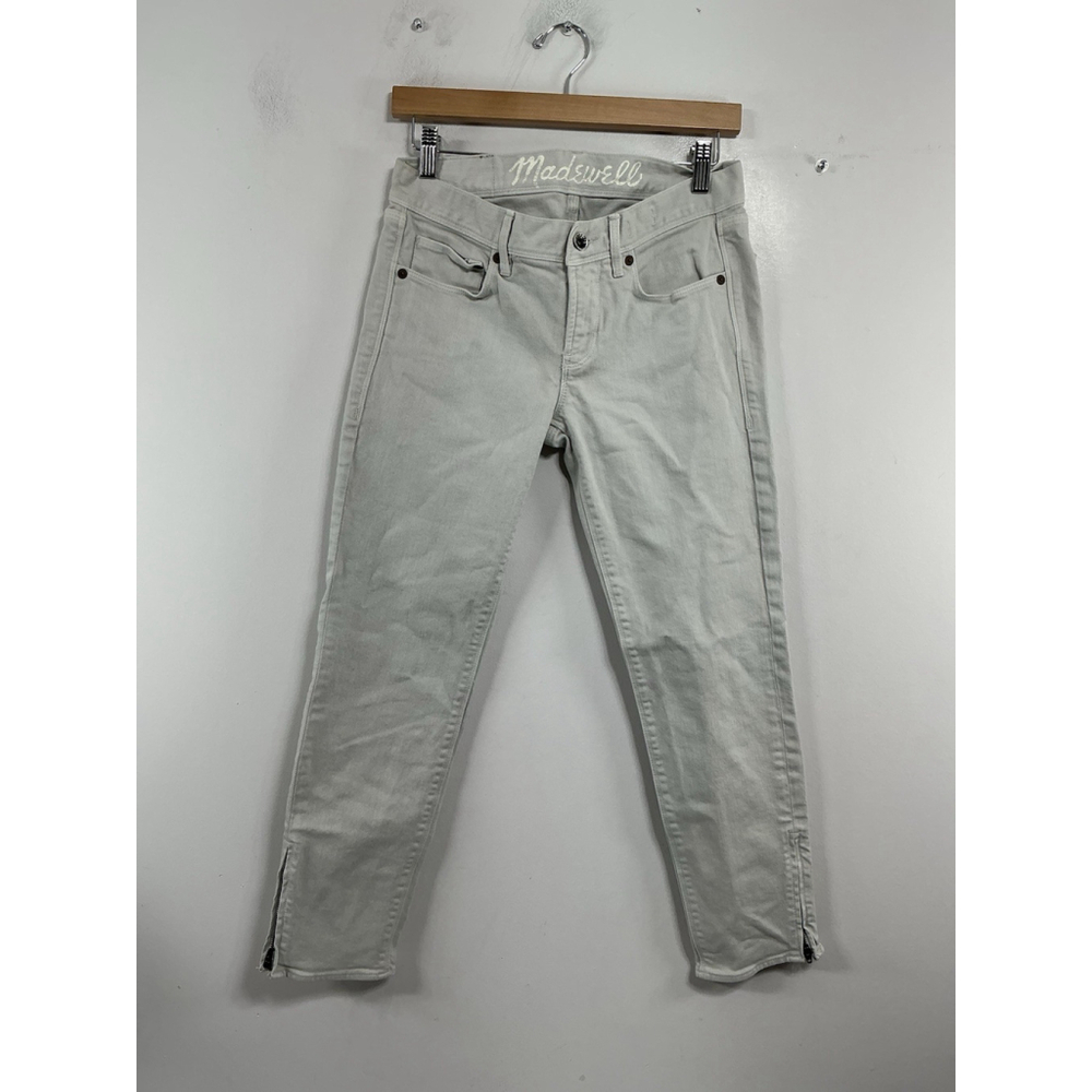 Womans Excellent Condition Madewell Light Gray Jeans Size 27 0260/D-5